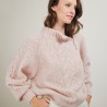 Zipped high-neck mohair sweater - Gilda