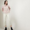 Pull col montant zippé en mohair - Gilda 7084 opale - 24 Rose clair