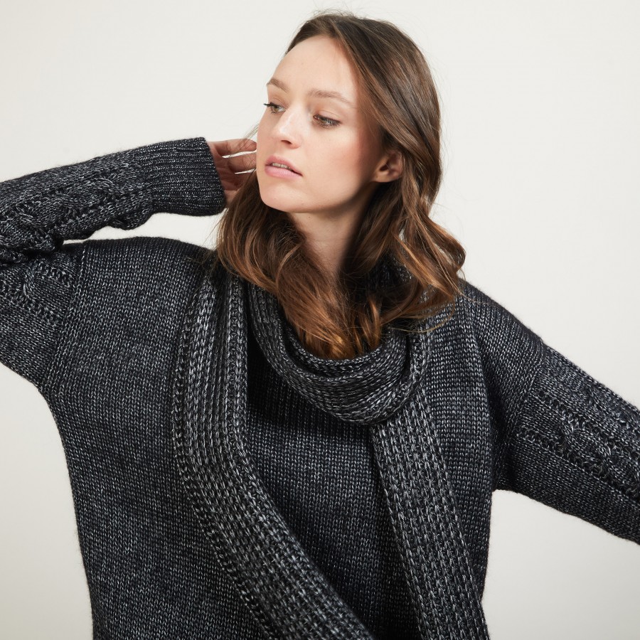 Cachecol de viscose e alpaca bebê - Genu