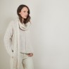Echarpe en viscose et baby alpaga - Genu 7001 dune - 12 Beige clair