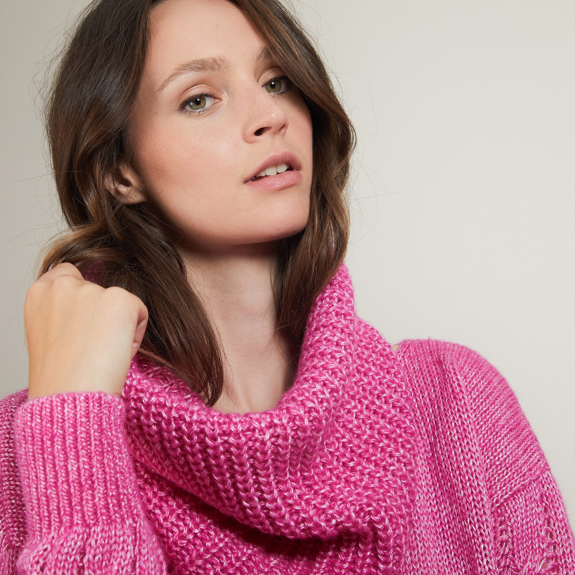 Tour de cou en viscose et baby alpaga - Gulliver 7083 pivoine - 26 Rose foncé