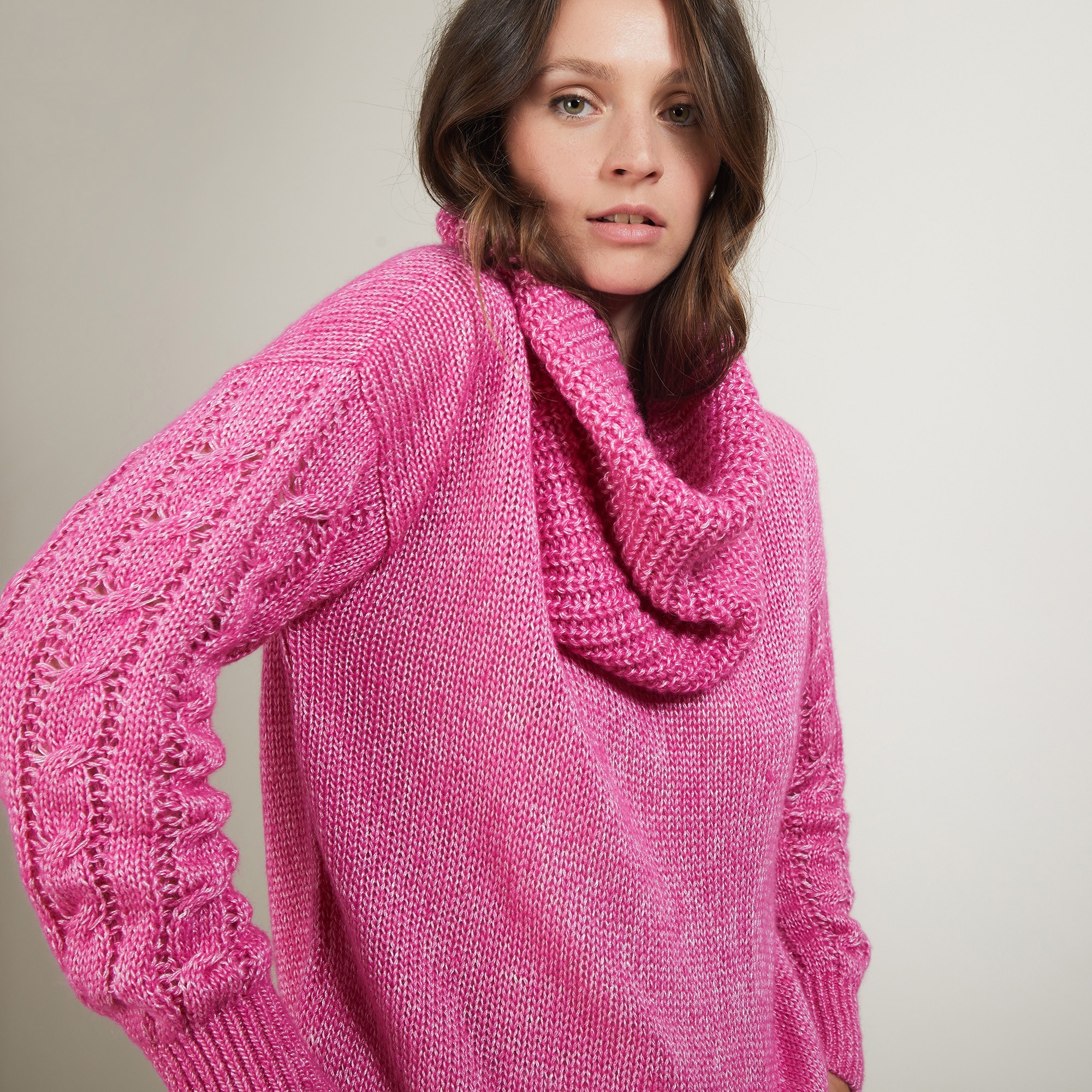 Viscose and baby alpaca neck warmer - Gulliver