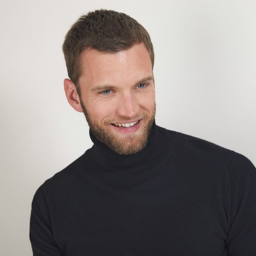 Suéter de cashmere com gola alta - Bruno