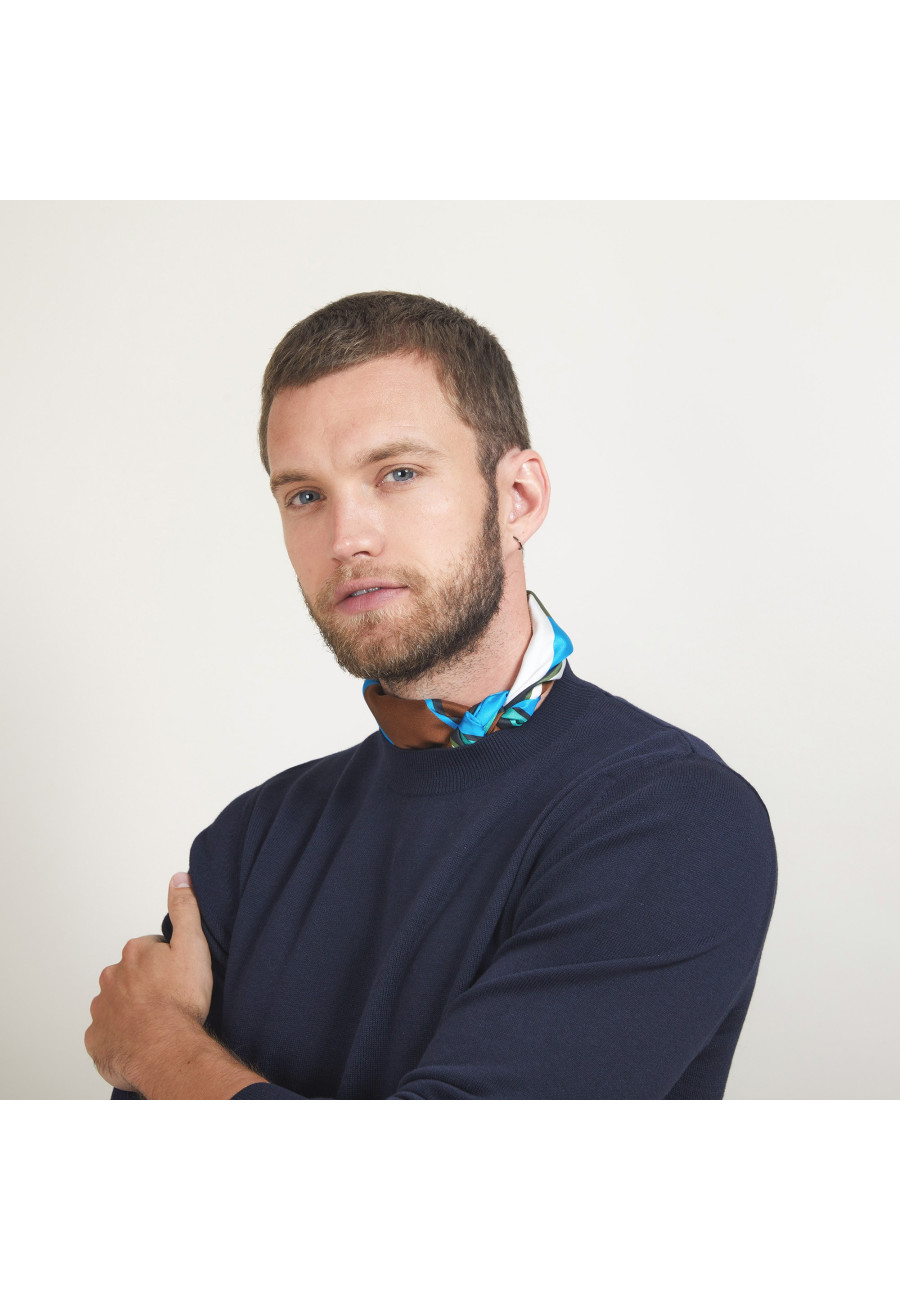 Suéter de algodão e cashmere com gola redonda - Burton