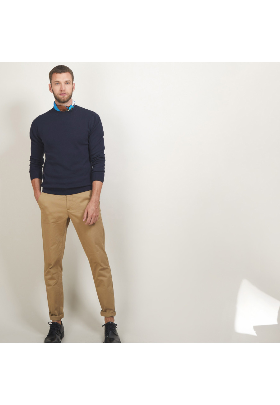 Round neck cotton cashmere sweater - Burton