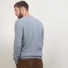 Pull col rond en cachemire 4 fils - Liverpool 7012 volute - 09 Gris moyen