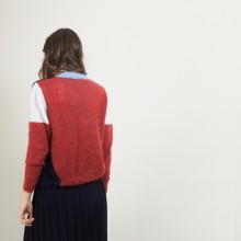 Cardigan col V en mohair - Flora