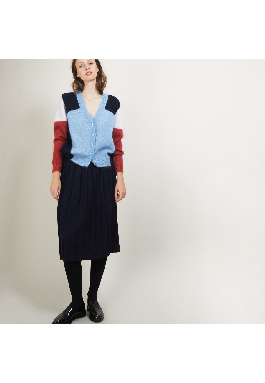 Cardigan Mohair com decote em V - Floria