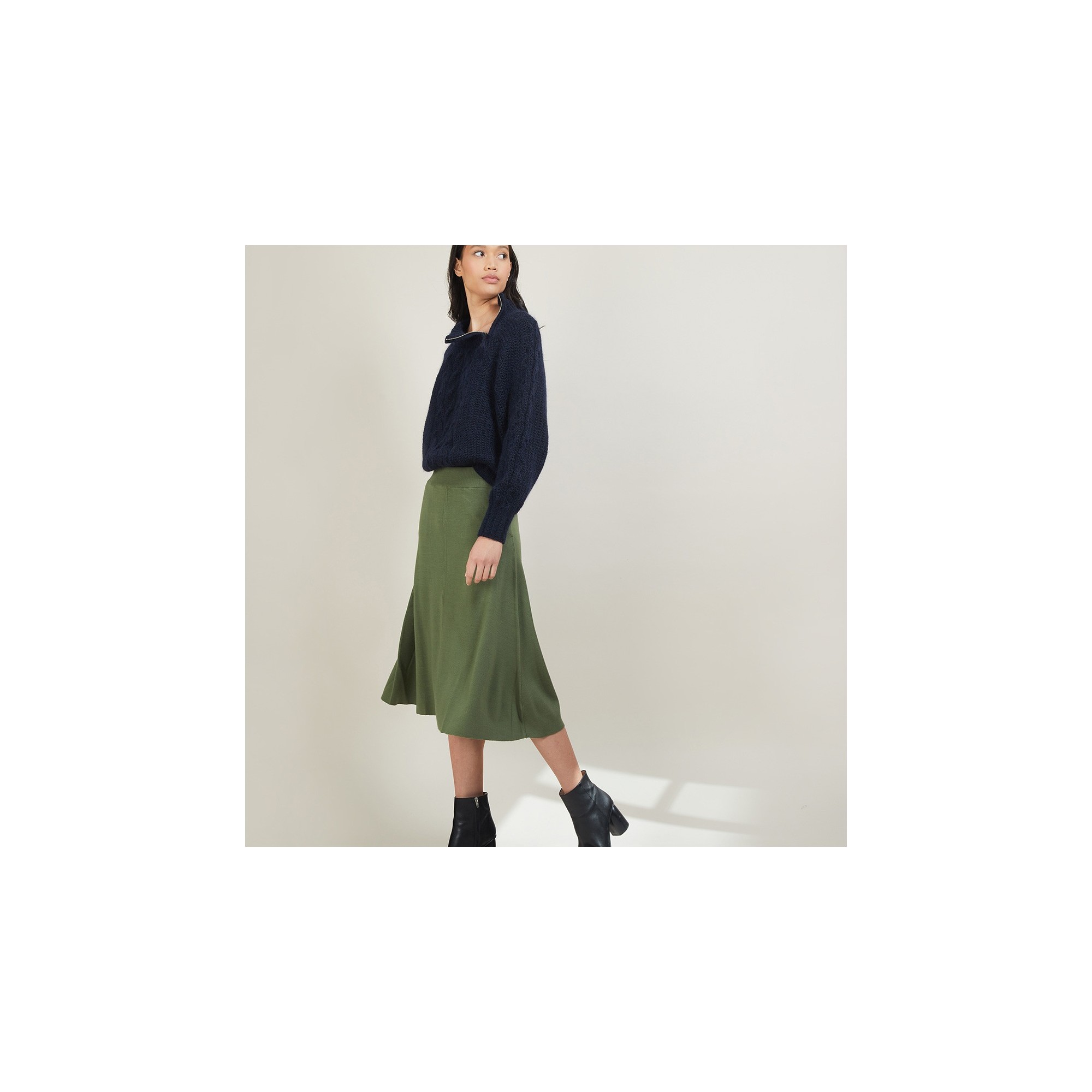 Wool skirt with pockets - Grazia