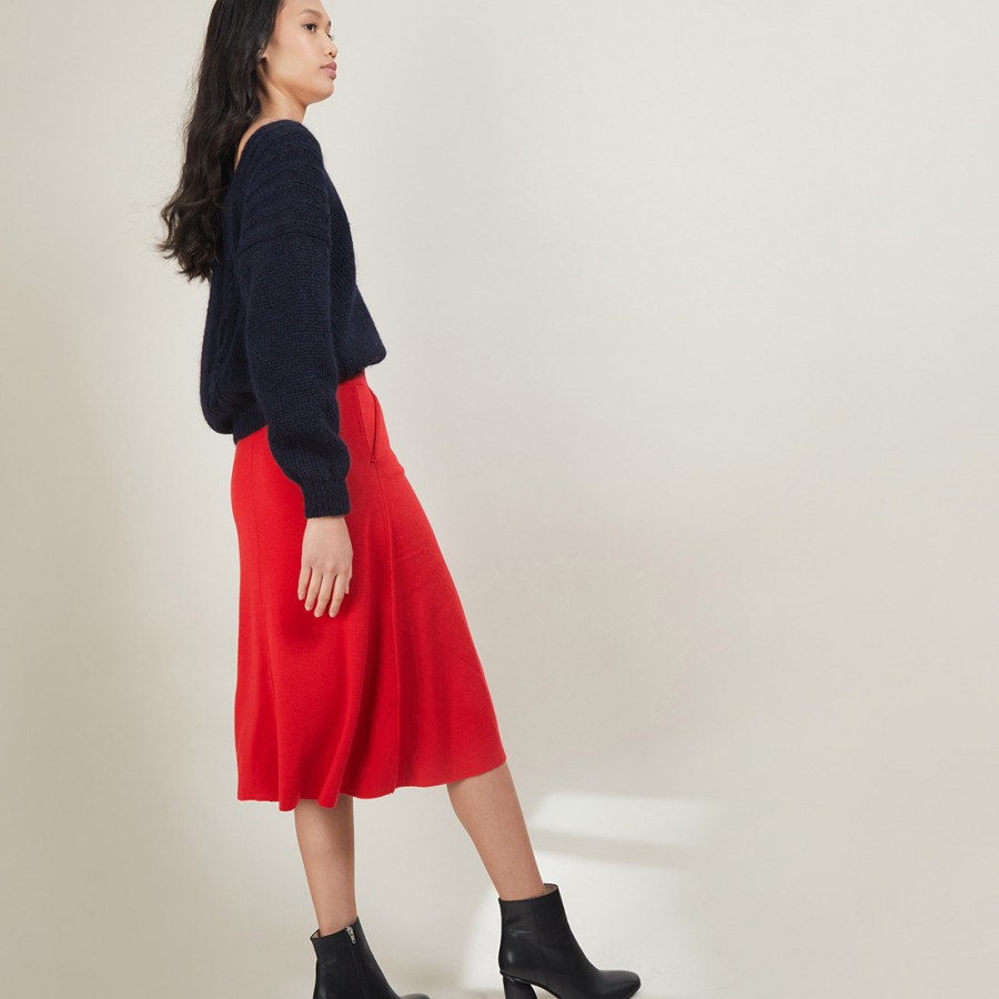 Wool skirt with pockets - Gracia