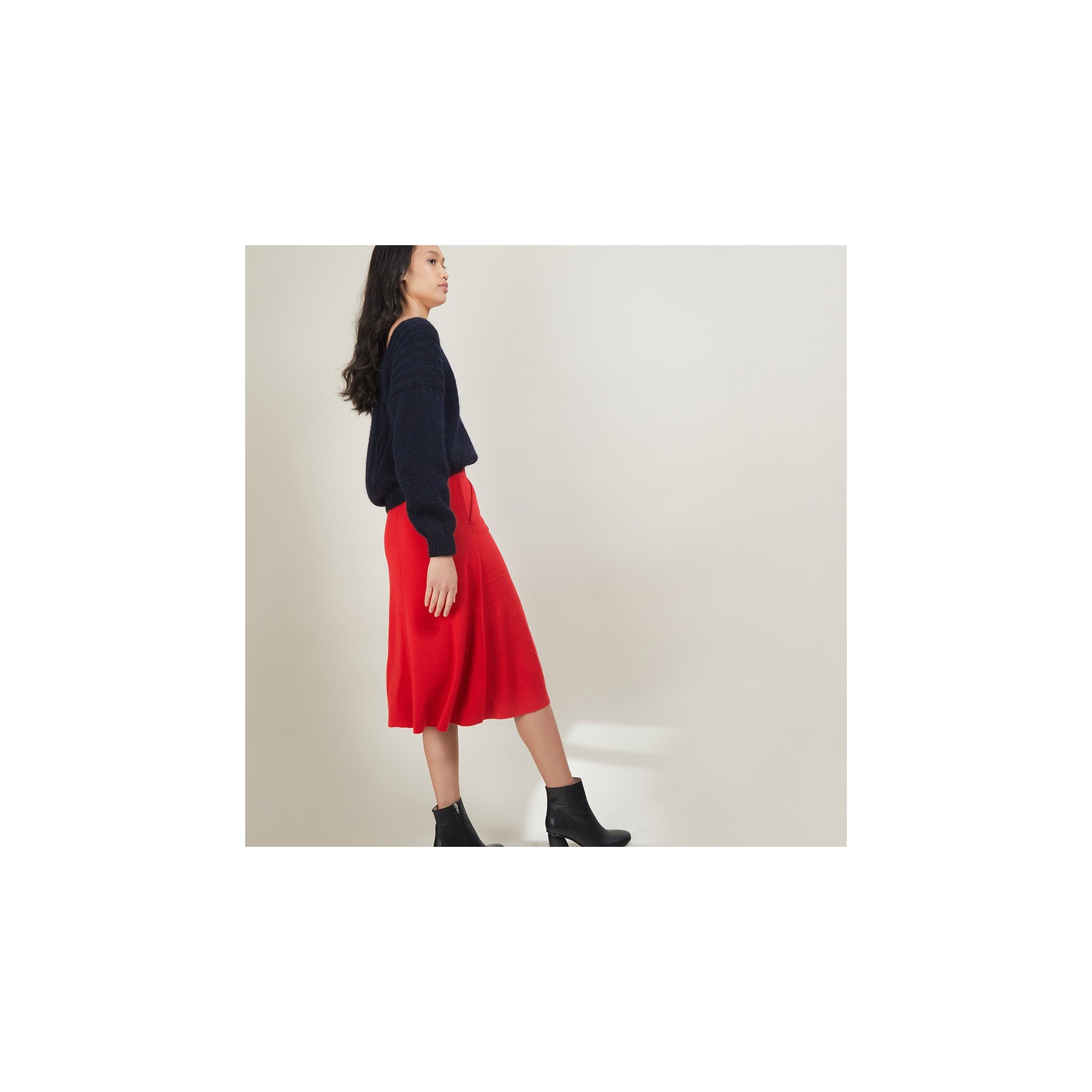 Jupe à poches en laine - Grazia