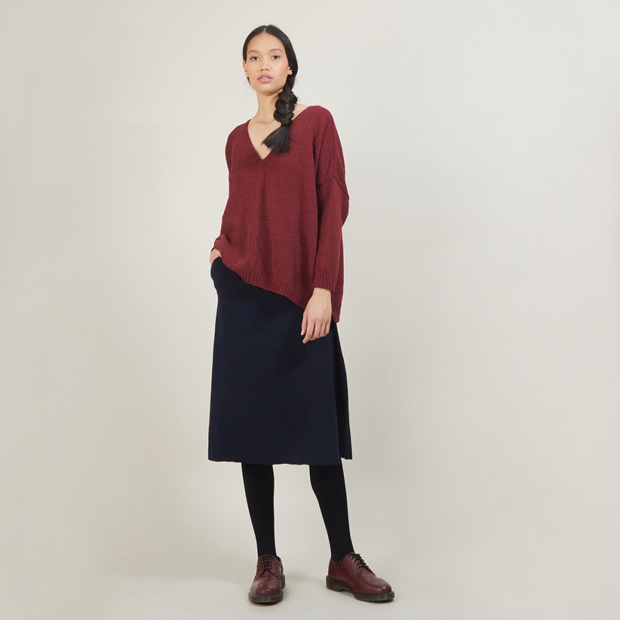 Wool skirt with pockets - Gracia
