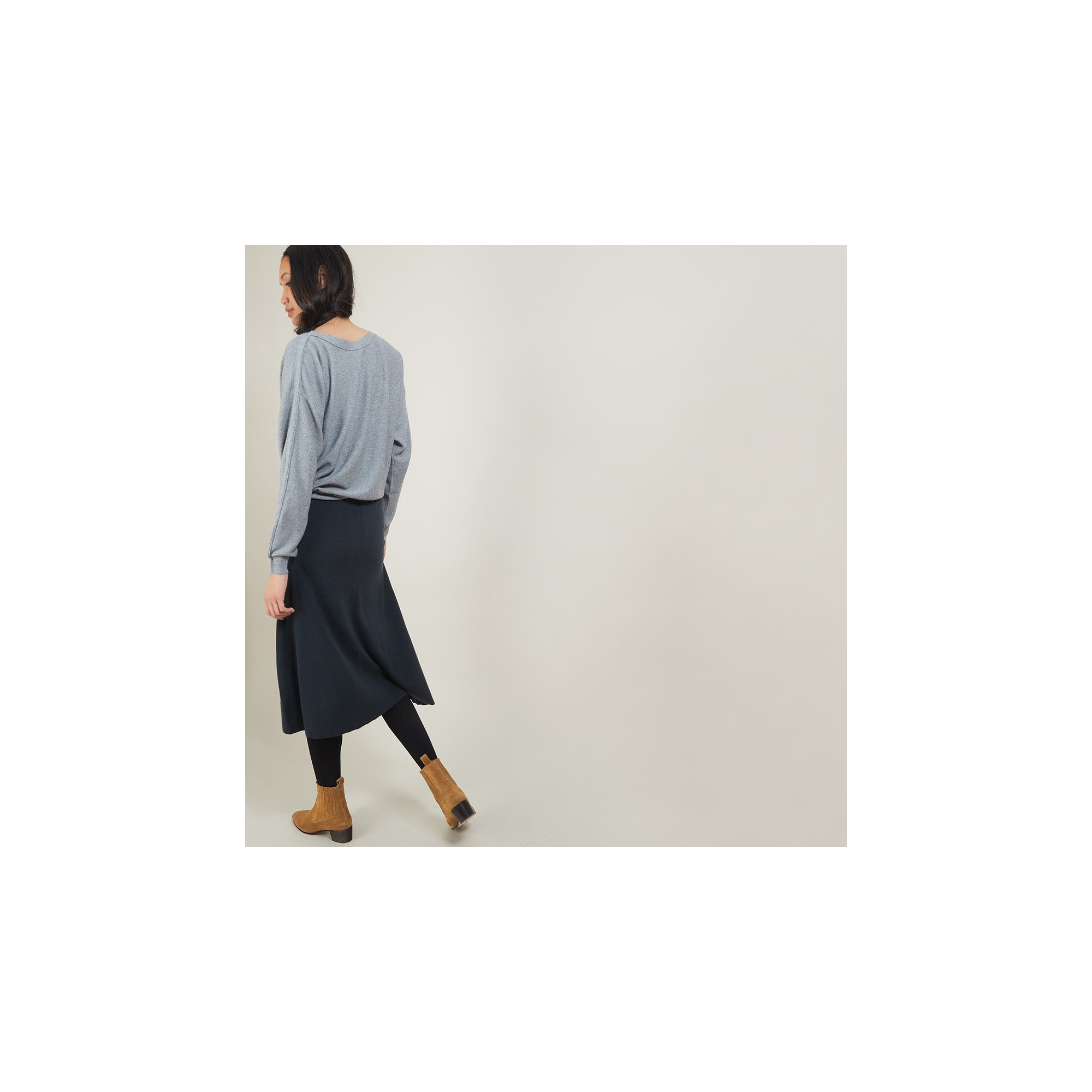 Wool skirt with pockets - Grazia