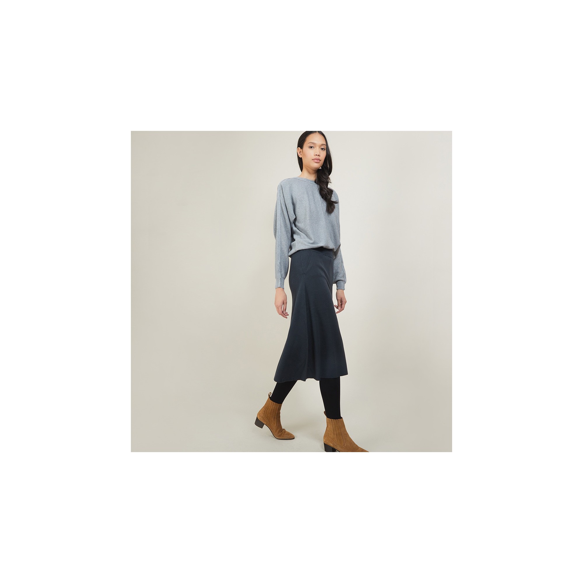 Wool skirt with pockets - Grazia