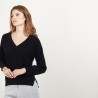 Cashmere V-neck sweater with slits - Barnabe