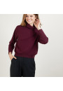 Pull emmanchures marteau en cachemire - Beverly 7085 damas- 18 Violet foncé