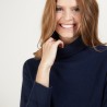 Pull emmanchures marteau en cachemire - Beverly 7040 marine - 05 Bleu marine