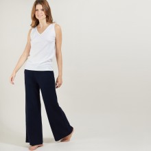 V-neck wool tank top - Blanchette