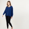 V-neck cashmere sweater with slits - Brendao