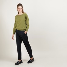 Pull col rond emmanchures marteau en cachemire - Bree 