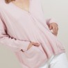 Cardigan en cachemire - Brune 7084 opale - 24 Rose clair