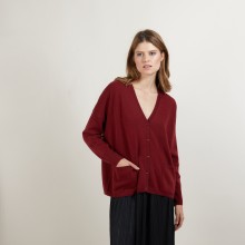 Cashmere cardigan - Brune
