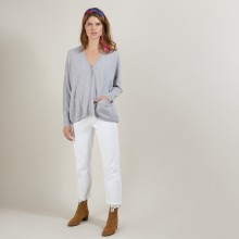 Cashmere cardigan - Brune