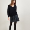 Short cashmere V-neck sweater - Balba