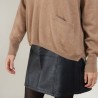 Short cashmere V-neck sweater - Balba