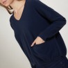 Short cashmere V-neck sweater - Balba