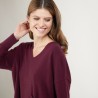Short cashmere V-neck sweater - Balba