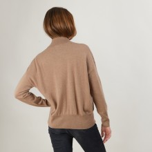 Pull col montant en cachemire - Bassa 7084 opale - 24 Rose clair