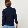 Pull col roulé en cachemire - Bauhaus 7040 marine - 05 Bleu marine
