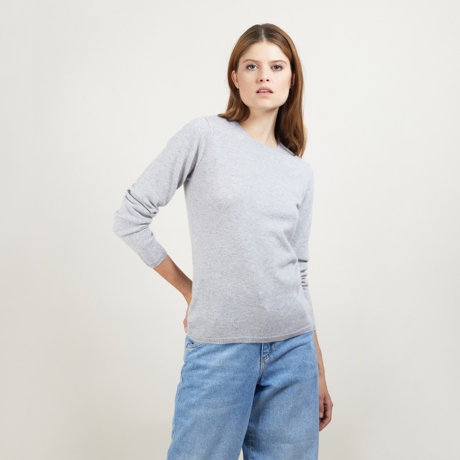 Suéter de cashmere com gola redonda - Berline