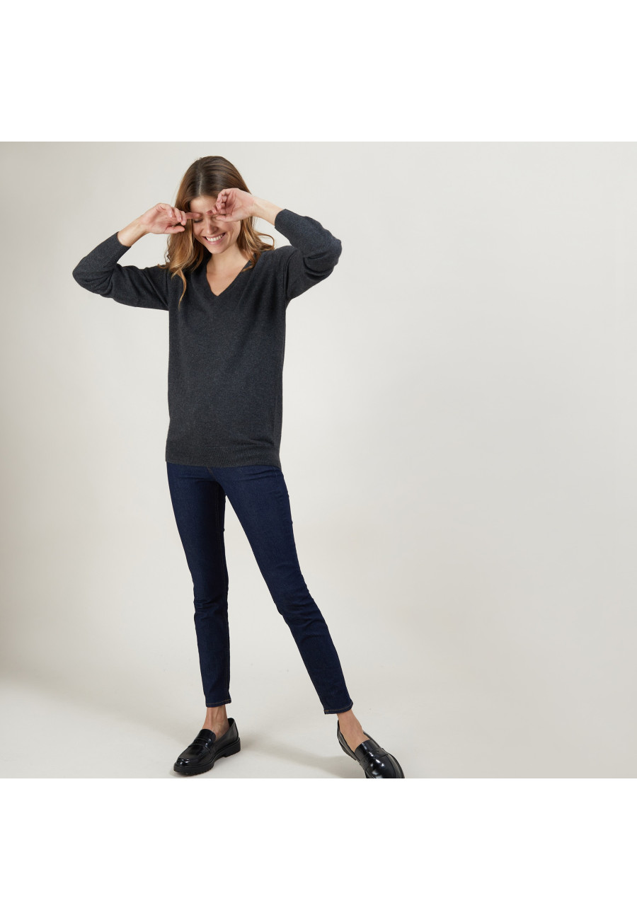 V-neck cashmere sweater - Abel