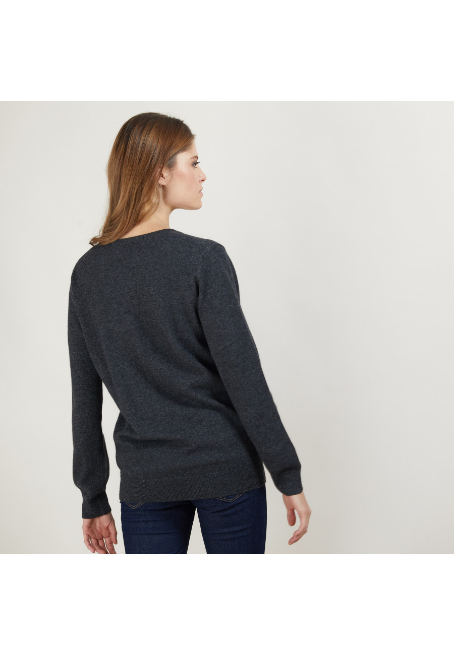 V-neck cashmere sweater - Abel