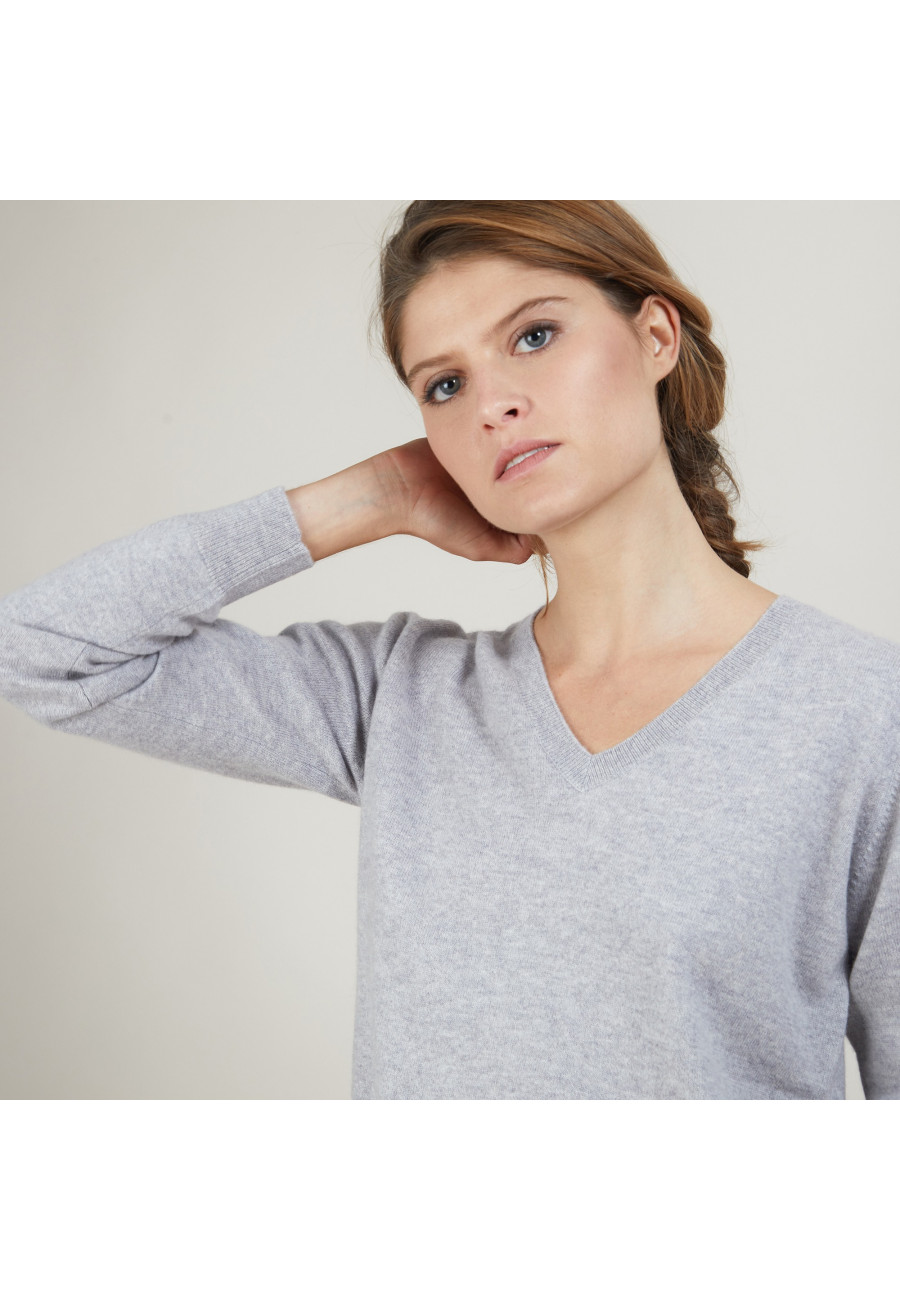 V-neck cashmere sweater - Abel