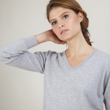 V-neck cashmere sweater BERTILLE