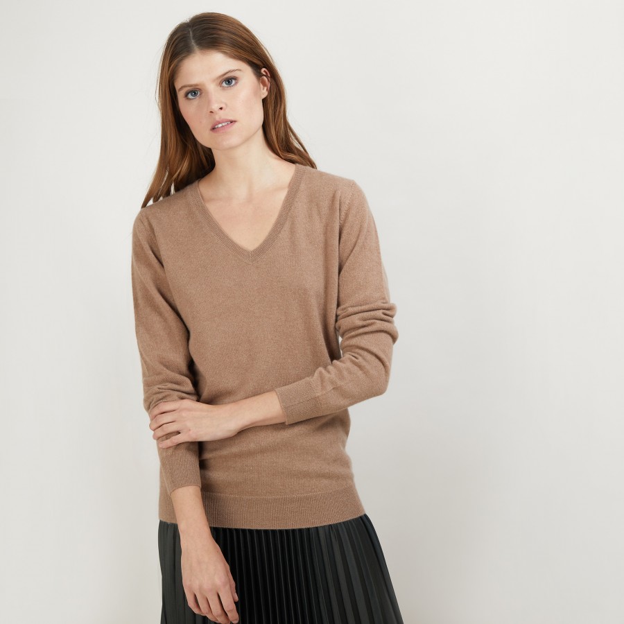 V-neck cashmere sweater - Abel