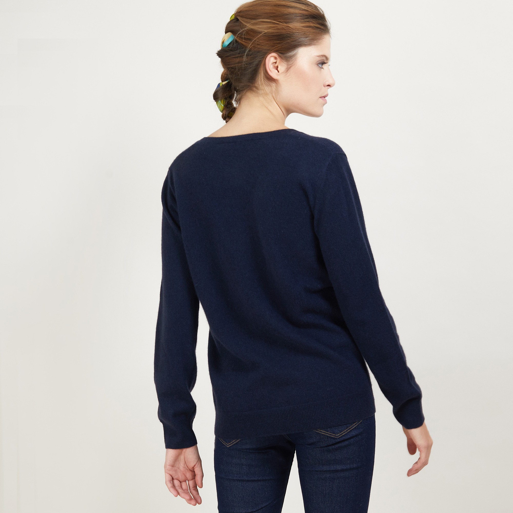 V-neck cashmere sweater BERTILLE