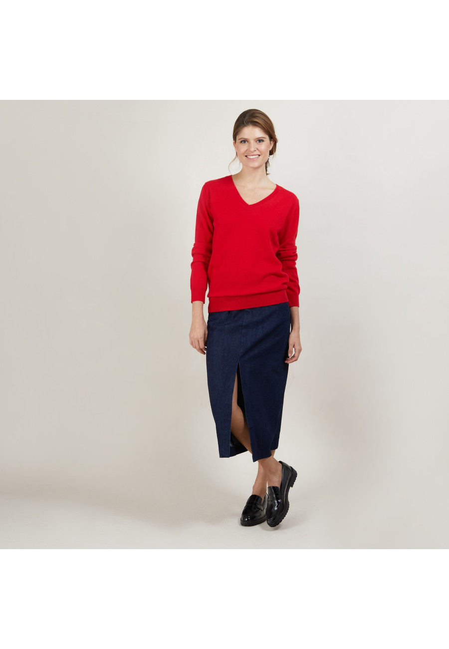 V-neck cashmere sweater - Abel