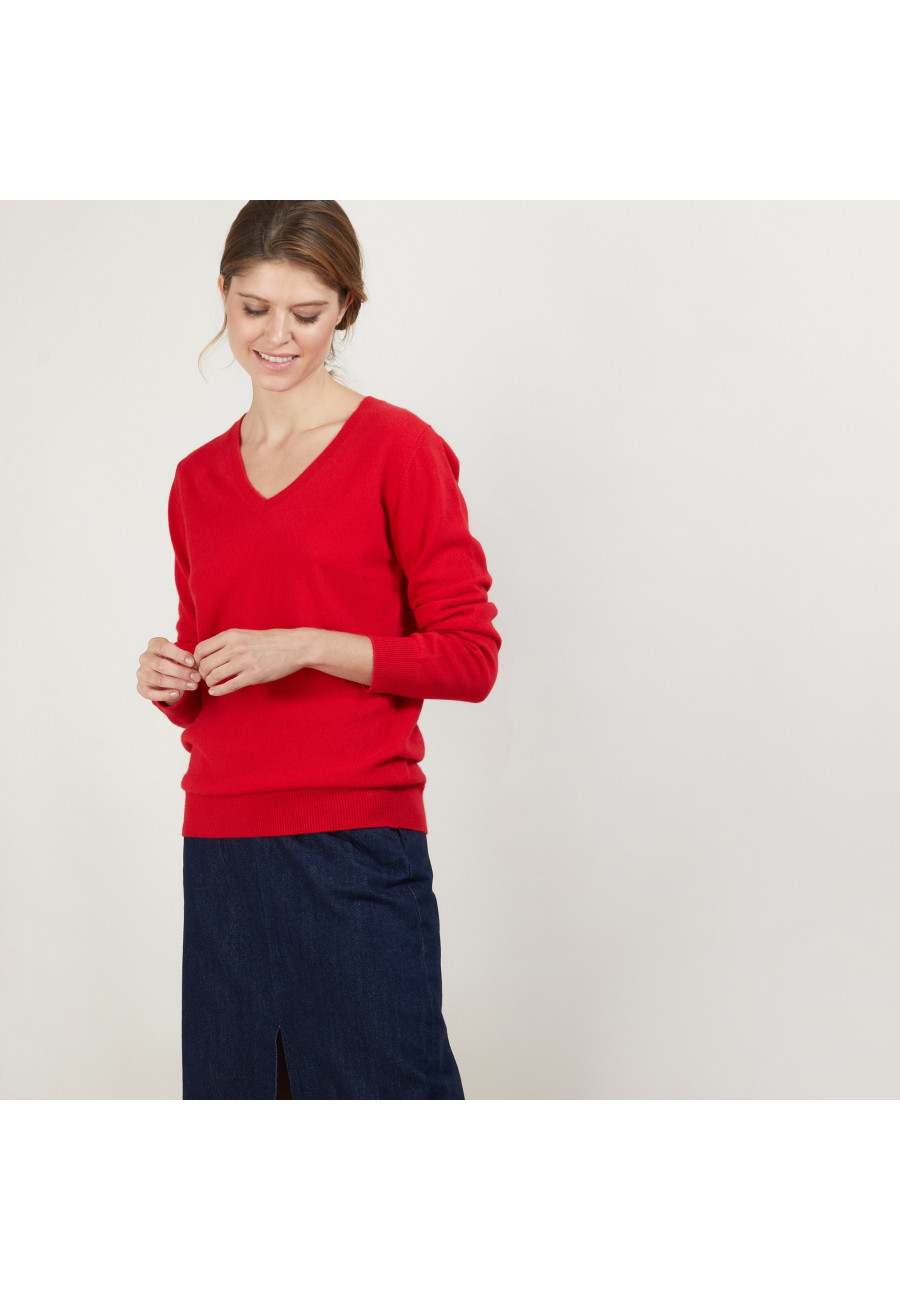 V-neck cashmere sweater - Abel