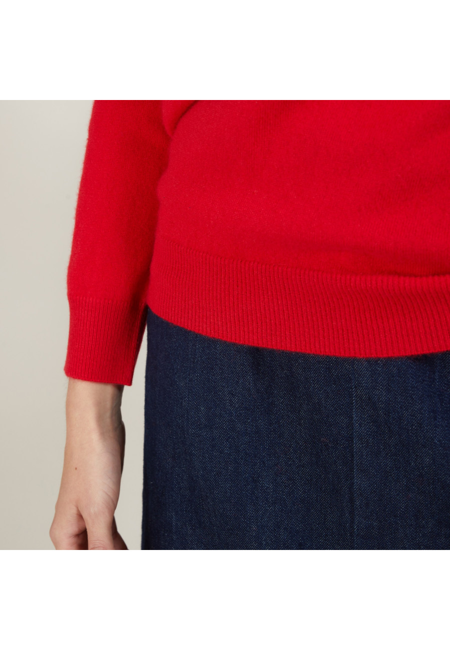 Suéter de cashmere com decote em V - Abel