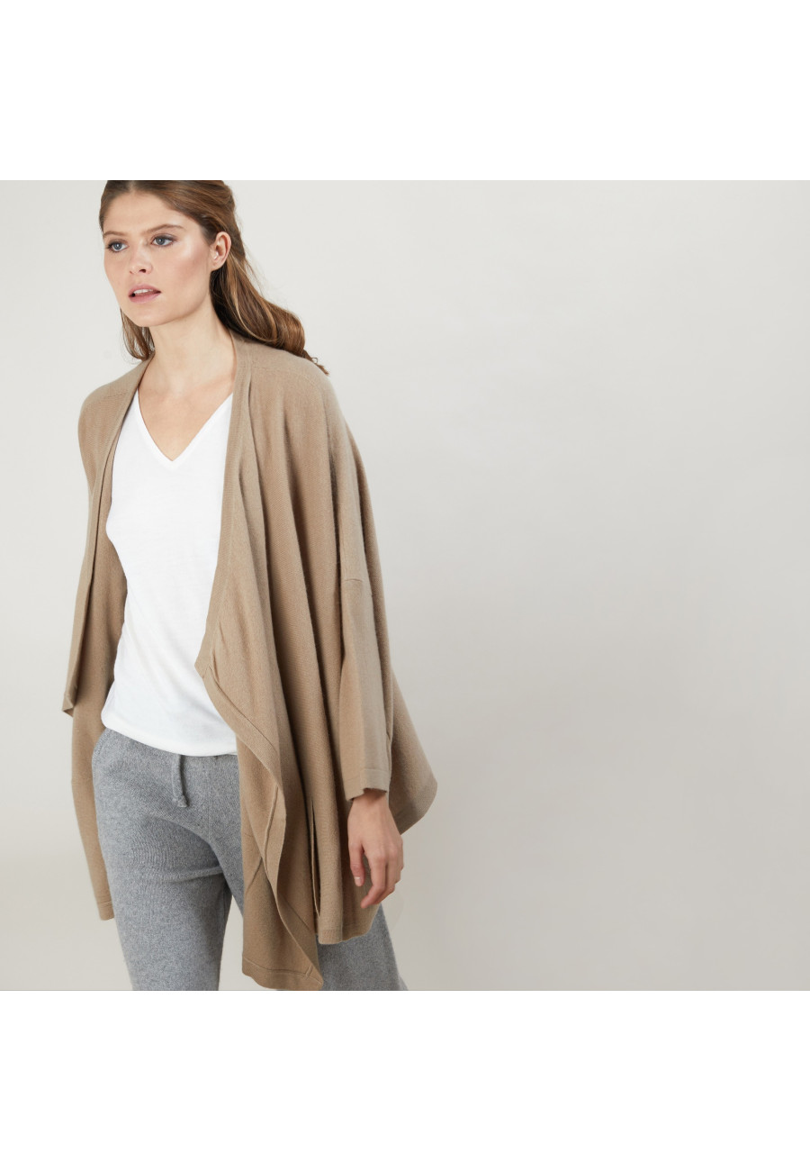 Cardigan oversized de cashmere - Blondine