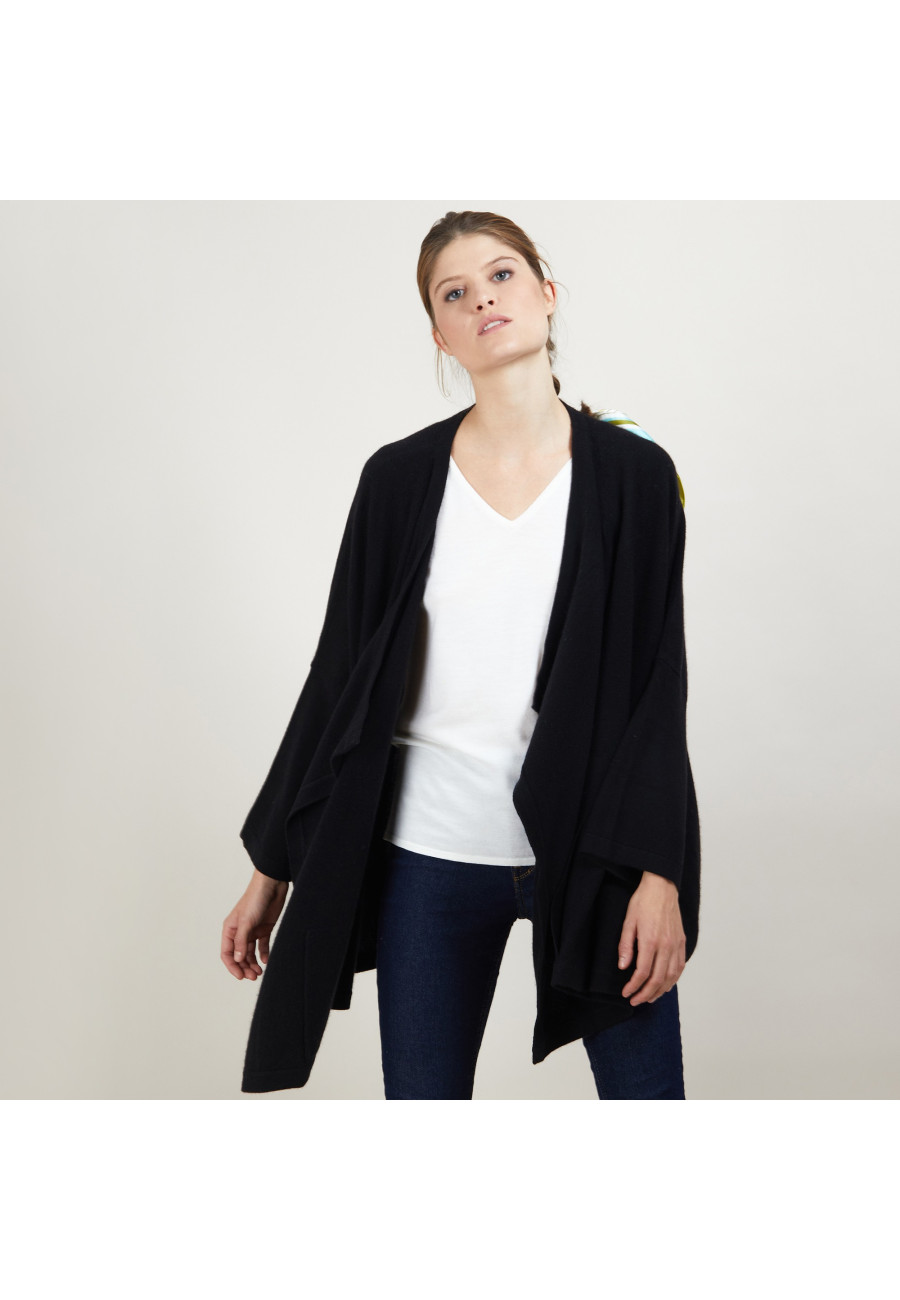 Cardigan oversized de cashmere - Blondine