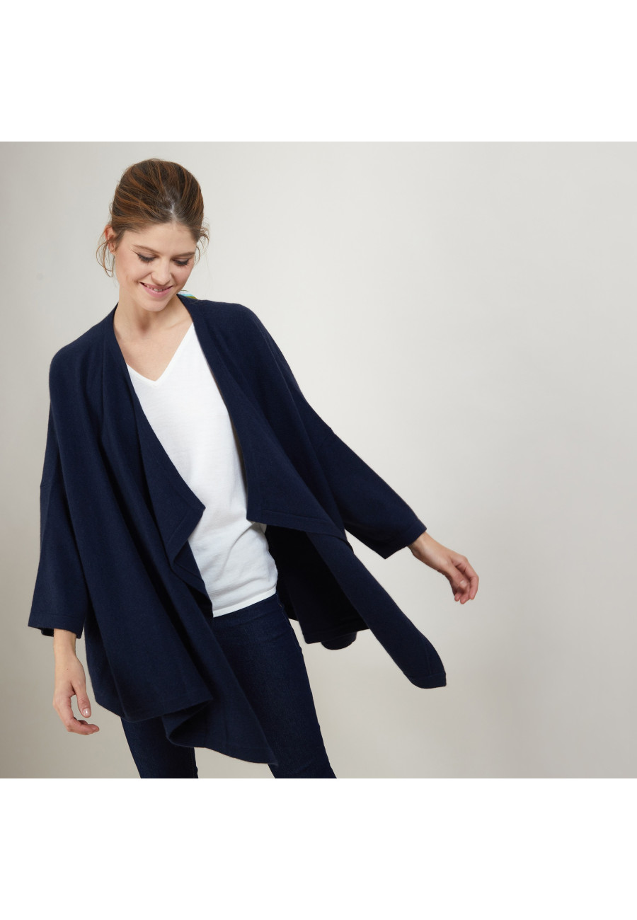 Cardigan oversized de cashmere - Blondine