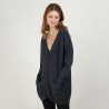 Long cardigan à poches en cachemire - Blush 7040 marine - 05 Bleu marine
