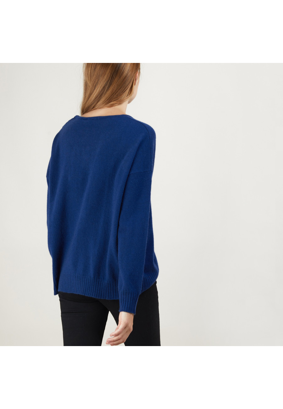 Suéter solto de cashmere com botões - Brook