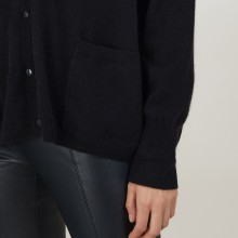 Cardigan en cachemire - Brune 7010 noir - 01 Noir