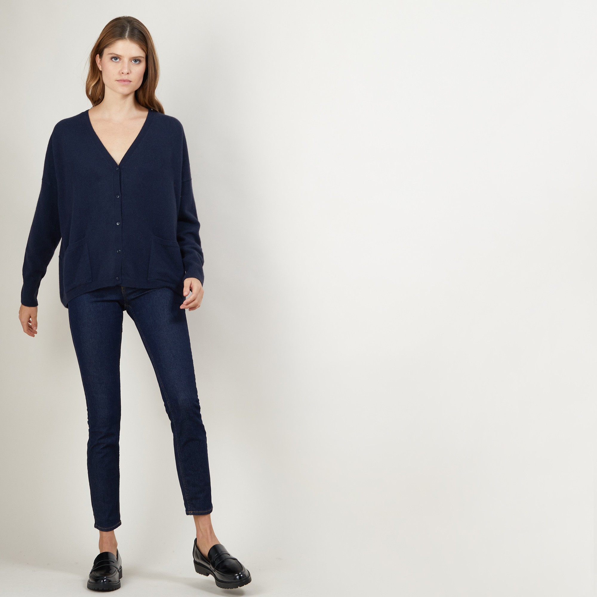 Cashmere cardigan - Brune